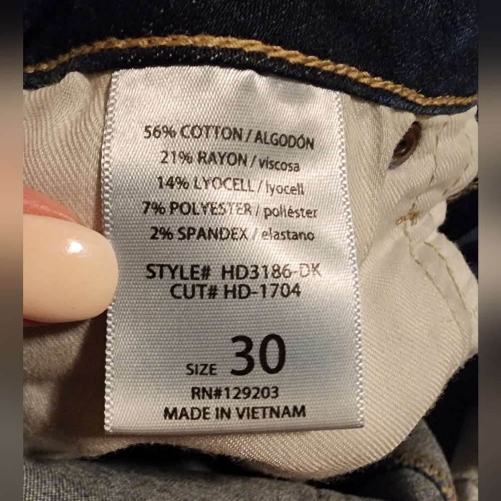Hidden dark wash Flare Jeans Sz 30 - Picture 7 of 7